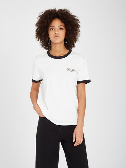 T-shirt Truly Ringer - STAR WHITE