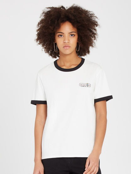 T-shirt Truly Ringer - STAR WHITE