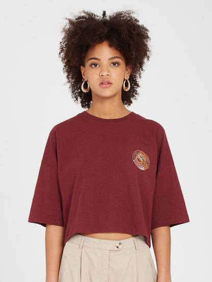 Drumstone T-Shirt - BURGUNDERROT