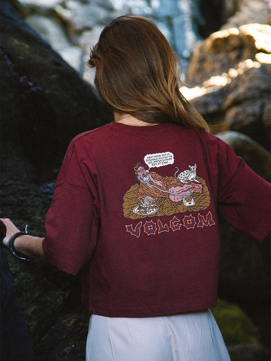 T-shirt Drumstone - BURGUNDY