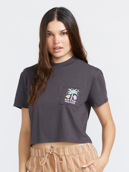 Pocket Dial T-shirt - VINTAGE BLACK