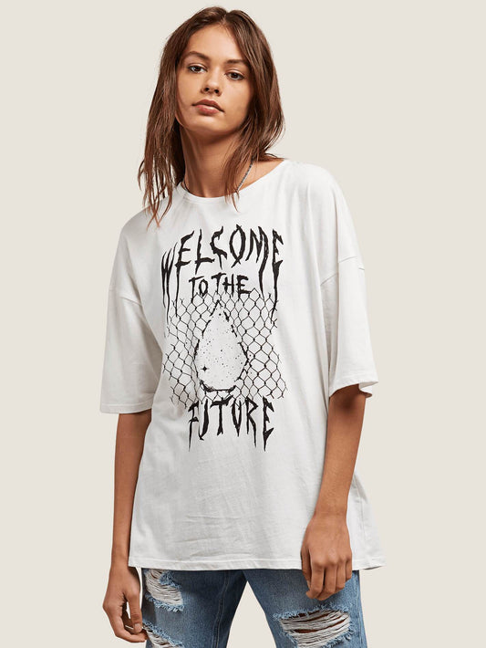 T-Shirt Stone Scraper - White