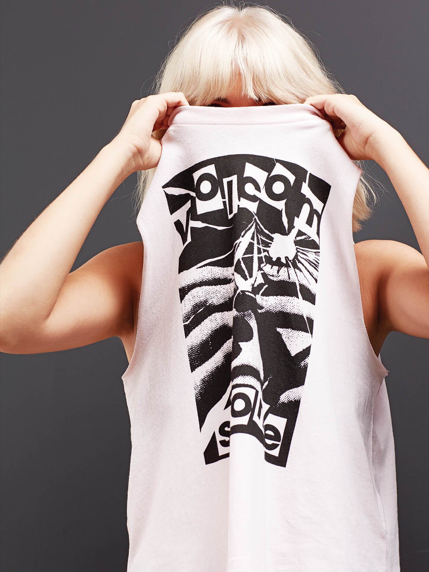 Get High Neck Tank Top - Light Pink