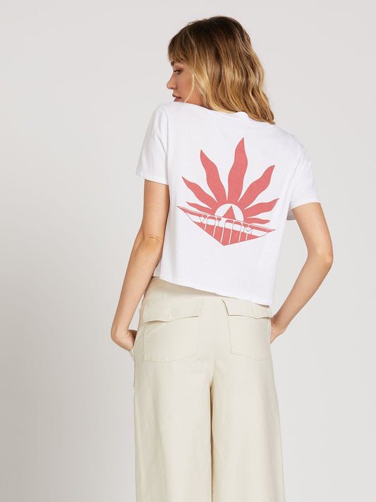 T-Shirt mit Taschenzifferblatt - WEISS