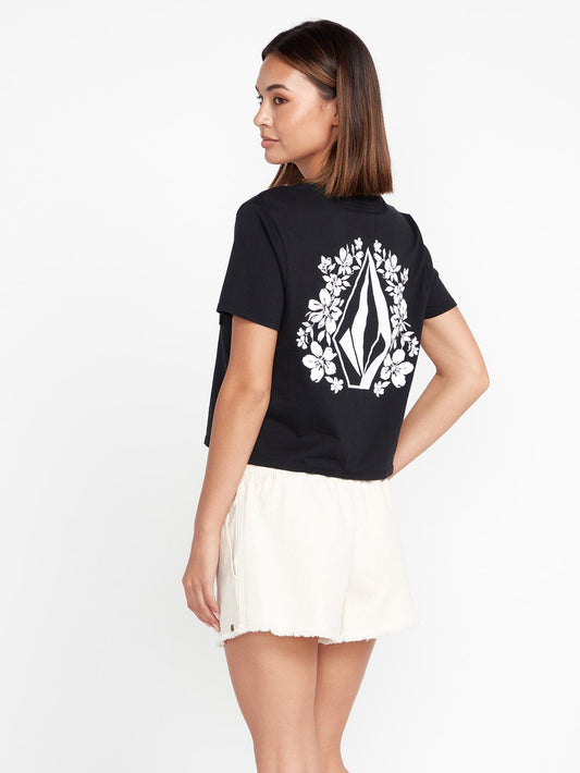 T-Shirt mit Taschenzifferblatt - SCHWARZ