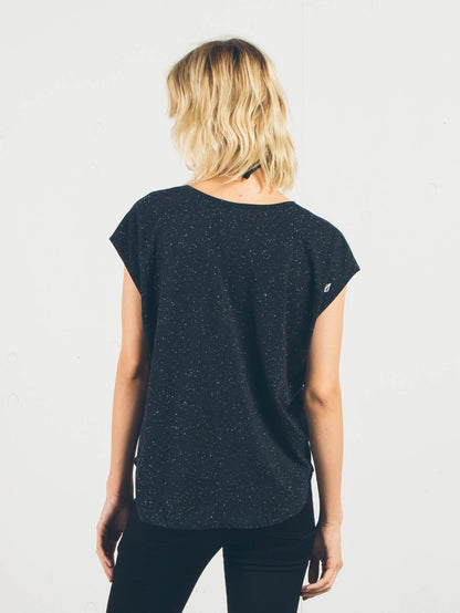 Stay Cosmic Kurzarm-T-Shirt - Schwarz
