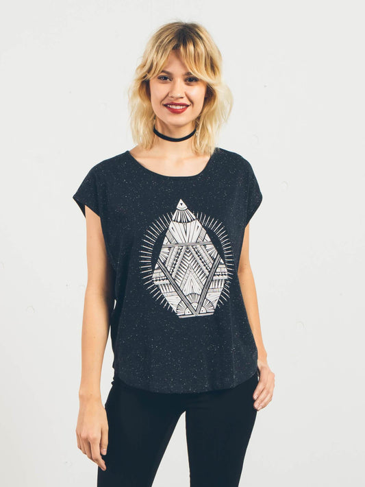 T-shirt manches courtes Stay Cosmic - Black