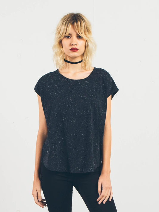 Simply Solid Crop Top - Black