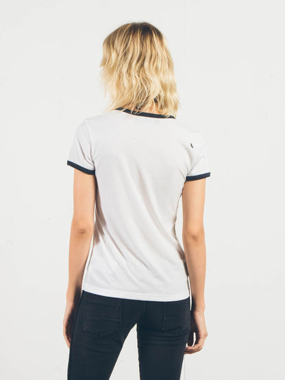 Let's Go Ringer short-sleeved t-shirt - White