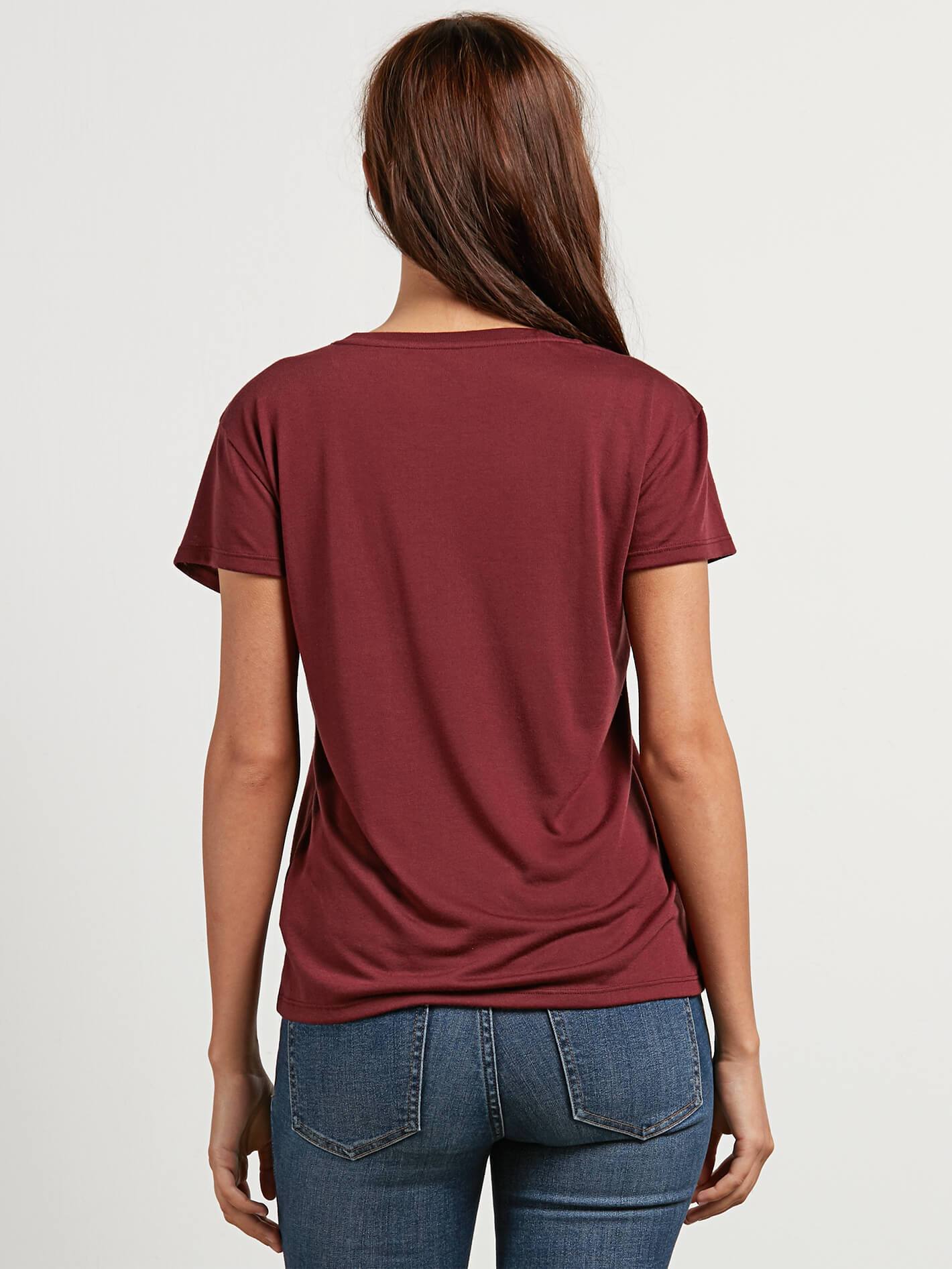 T-shirt Easy Babe Rad 2 - Burgundy