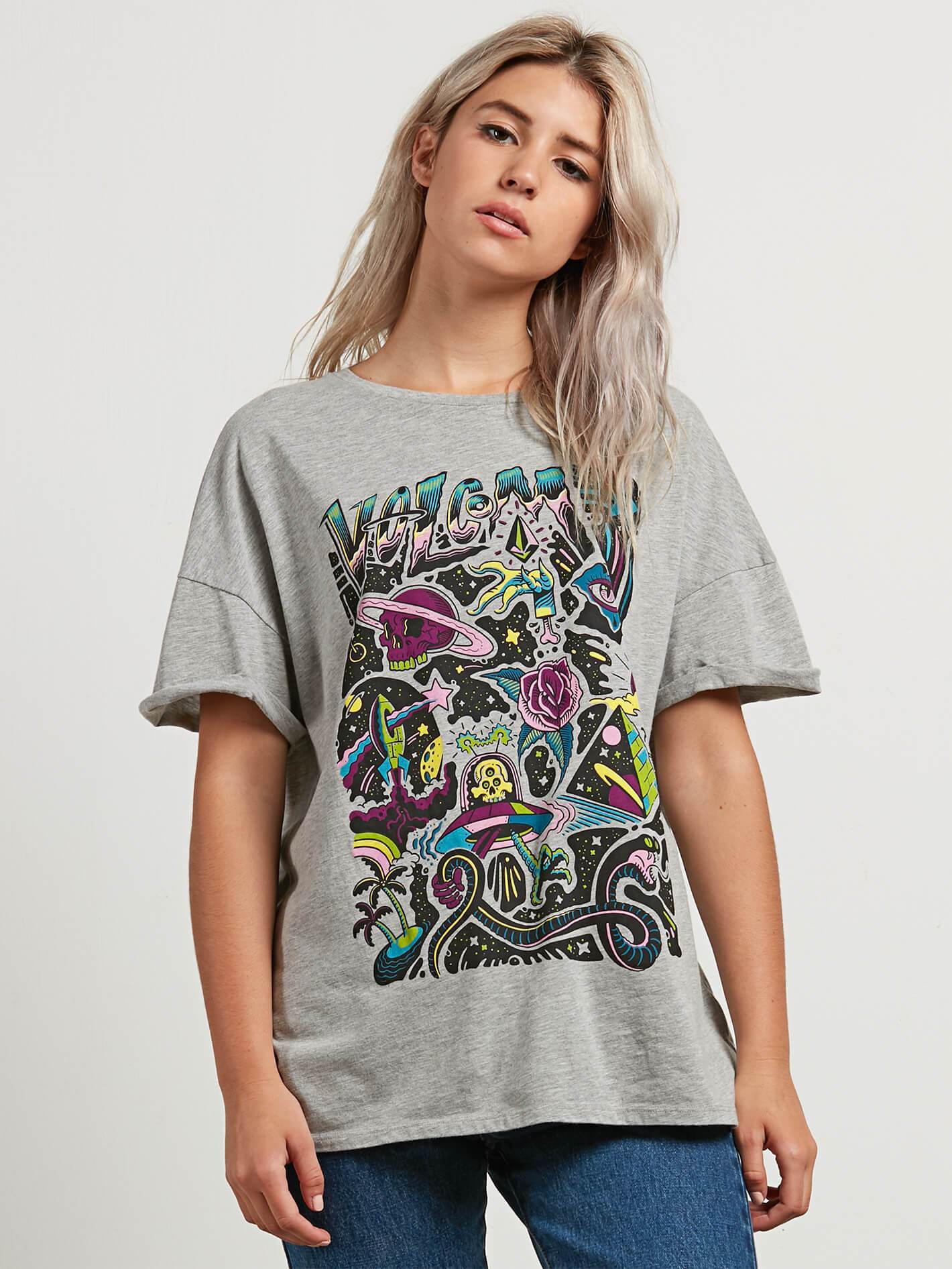 Stone Splif T-Shirt - Heather Grey