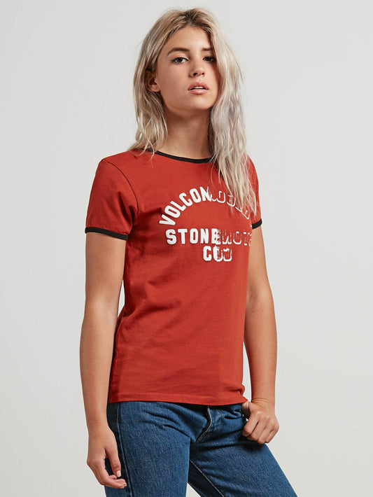 T-shirt Keep Goin Ringer - Copper