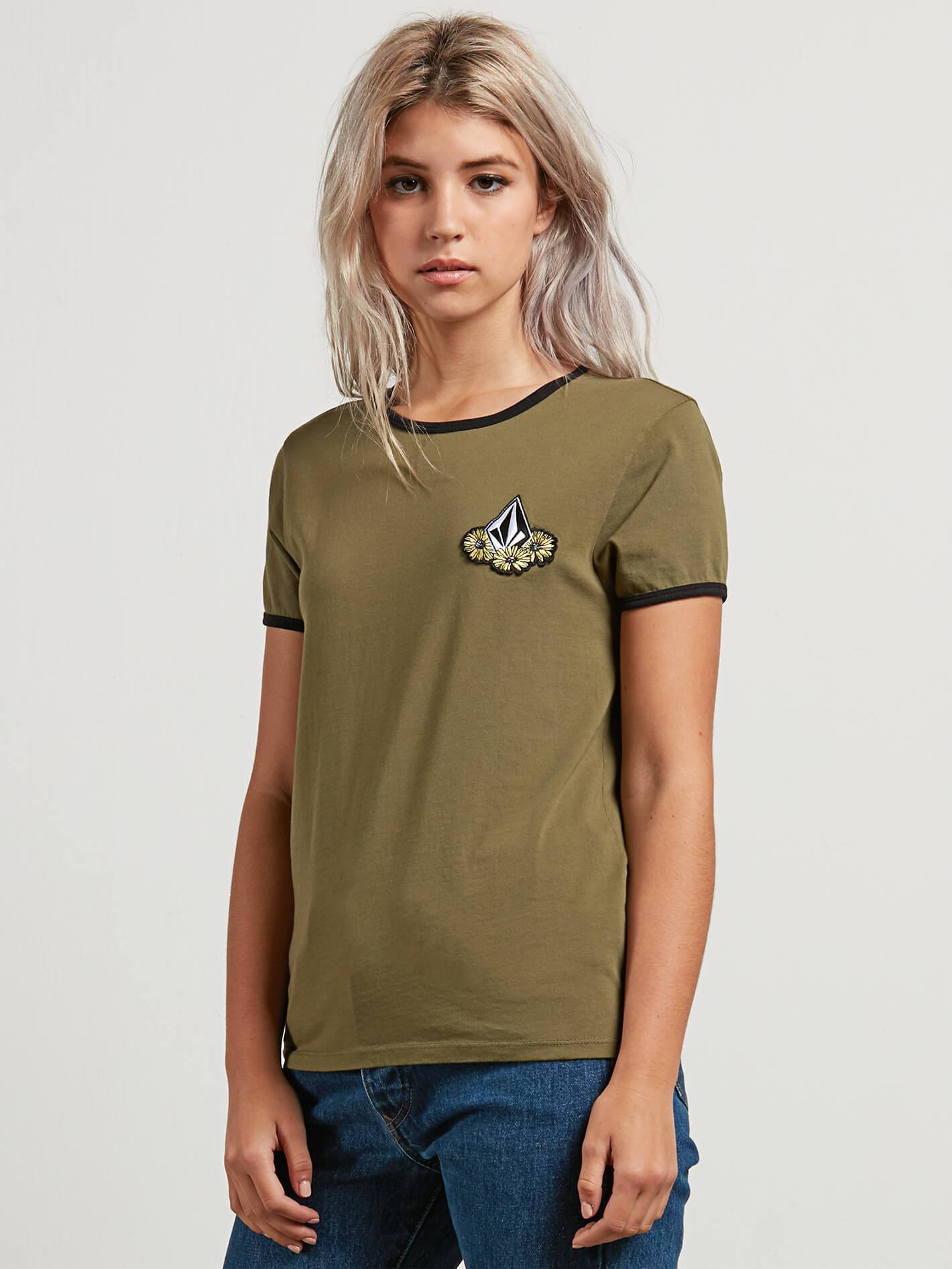 Keep Goin Ringer T-Shirt - Dark Camo