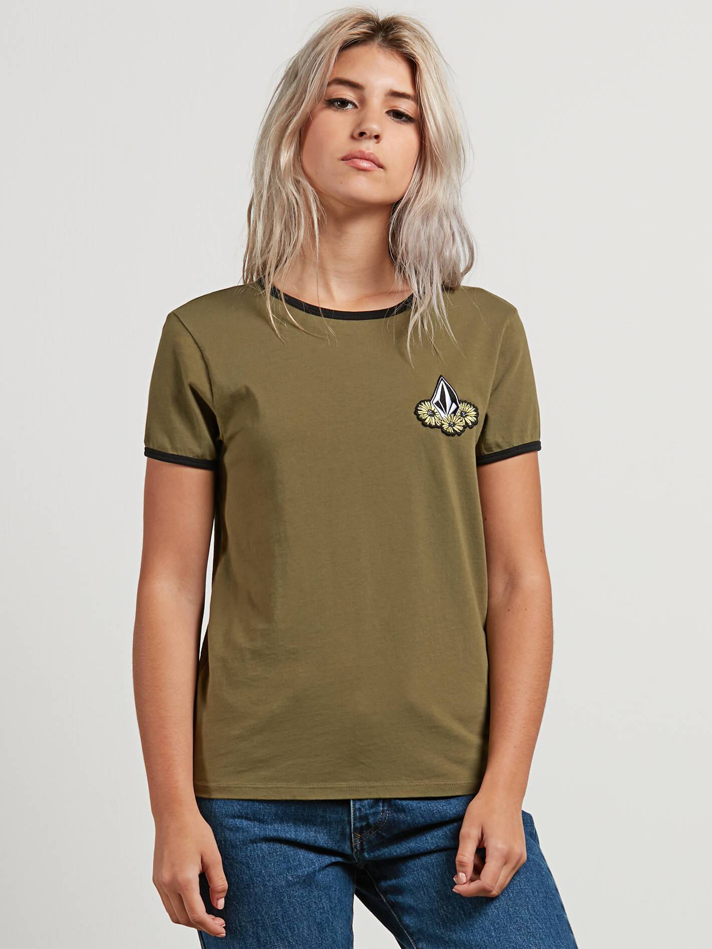 Keep Goin Ringer T-Shirt - Dark Camo