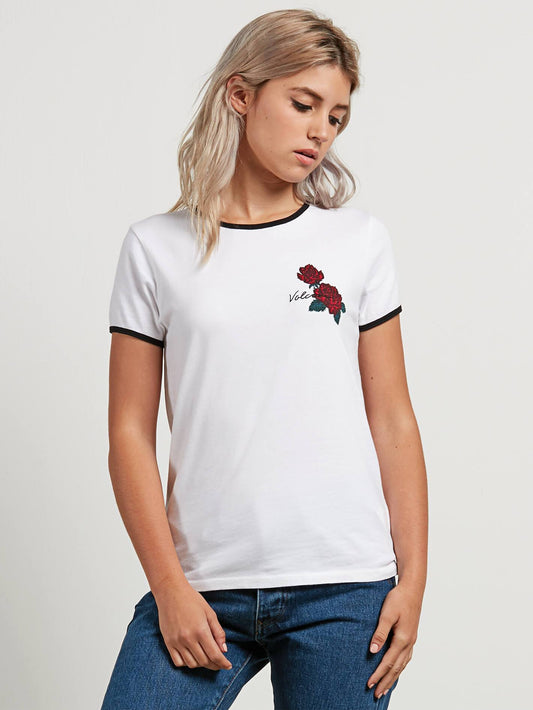 Keep Goin Ringer T-Shirt - White