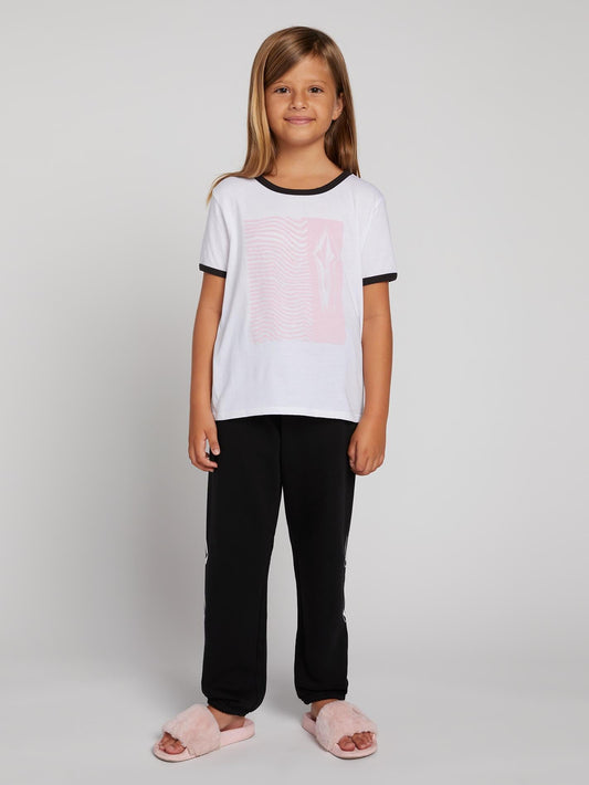 T-shirt Big Girls Hey Slims - White