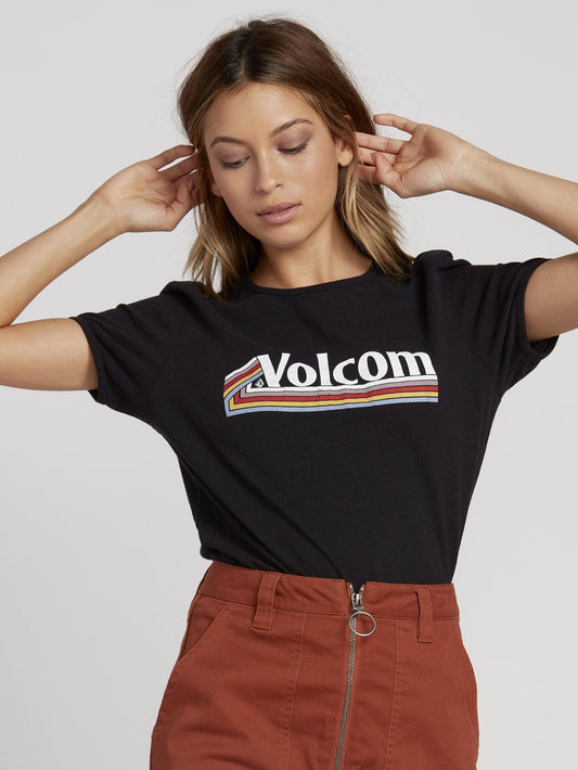 Keep Goin Ringer T-Shirt - Schwarz