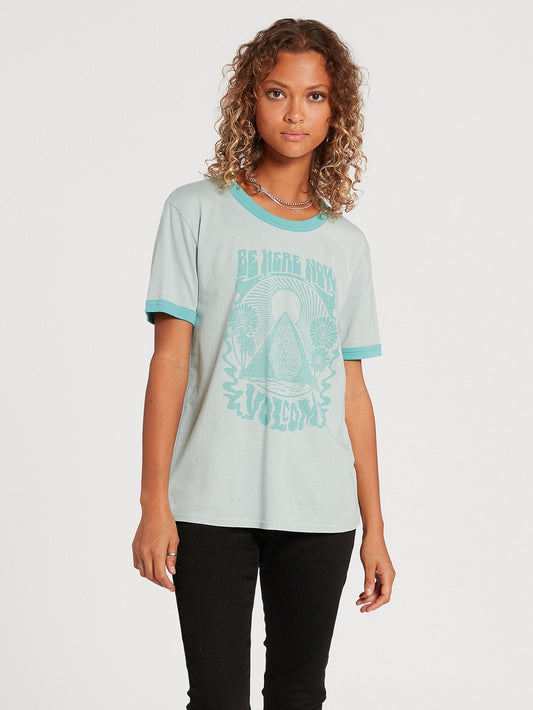 T-Shirt Truly Ringer - BLUE FOG