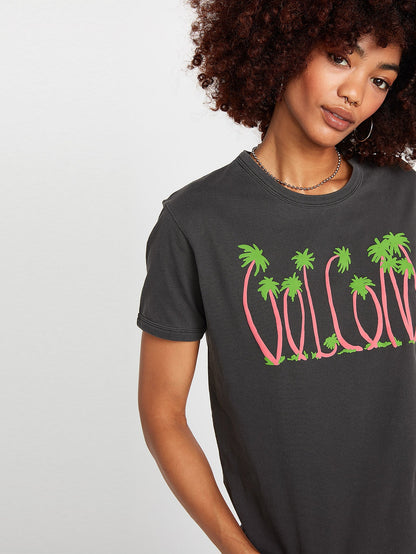 T-shirt Truly Ringer - BLACK