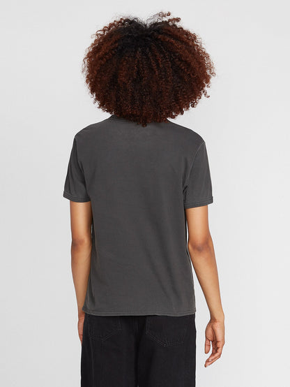T-shirt Truly Ringer - BLACK