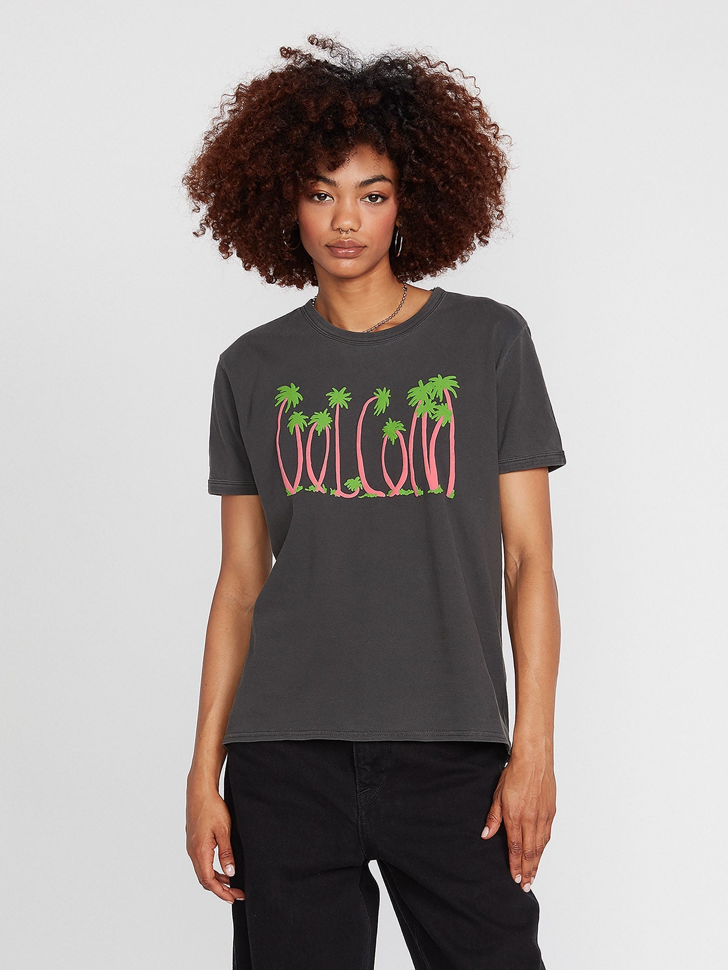 T-shirt Truly Ringer - BLACK