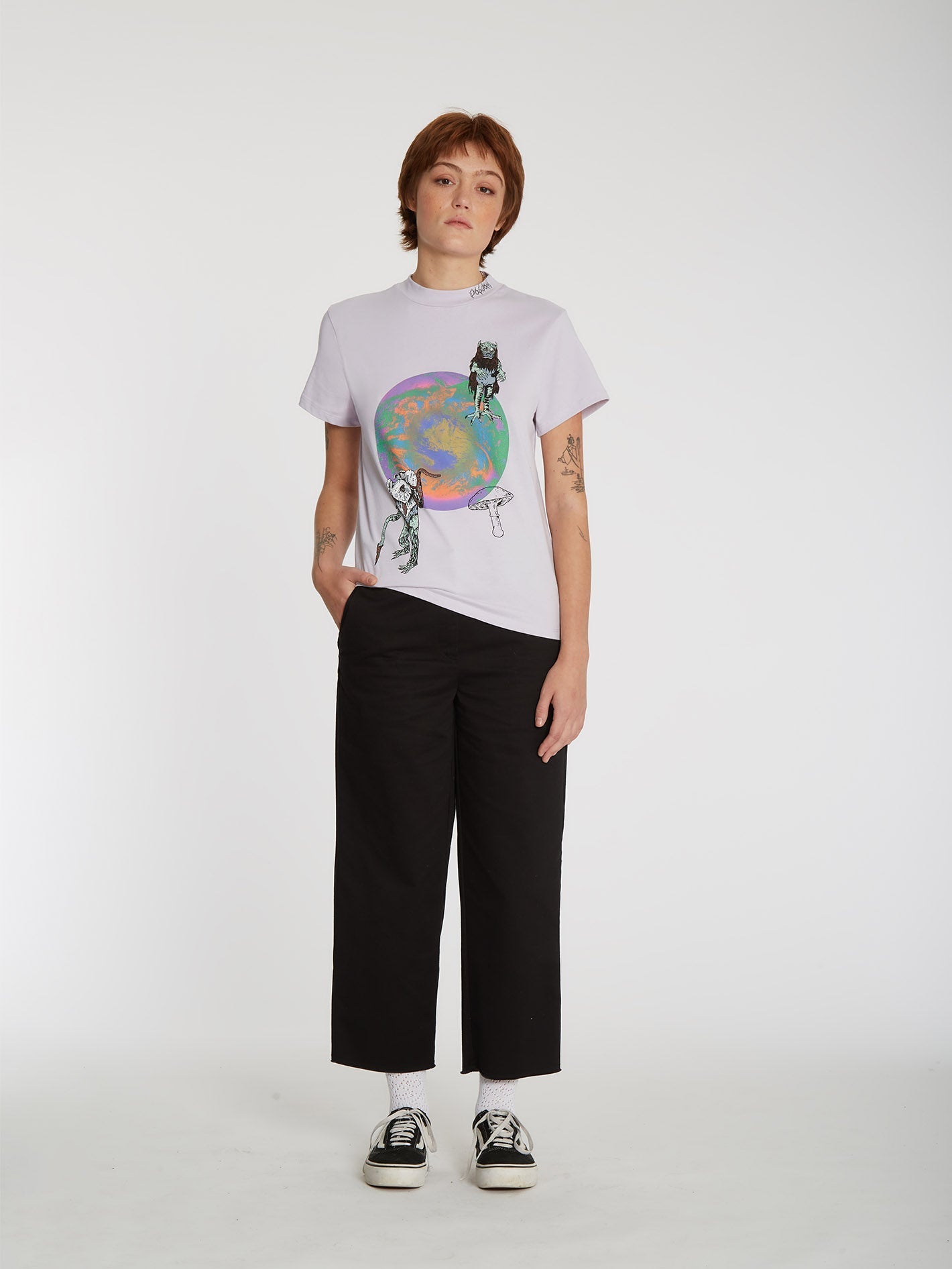 T-shirt Chrissie Abbott X French - LAVENDER