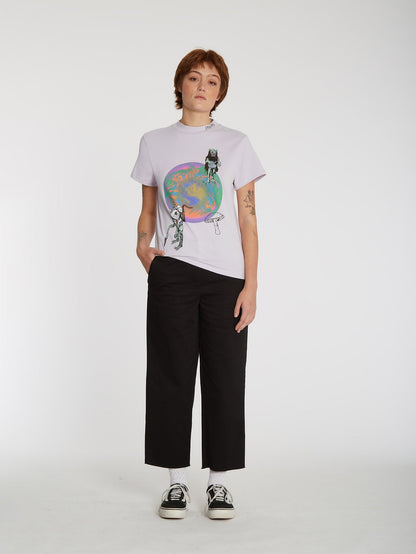 T-shirt Chrissie Abbott X French - LAVENDER