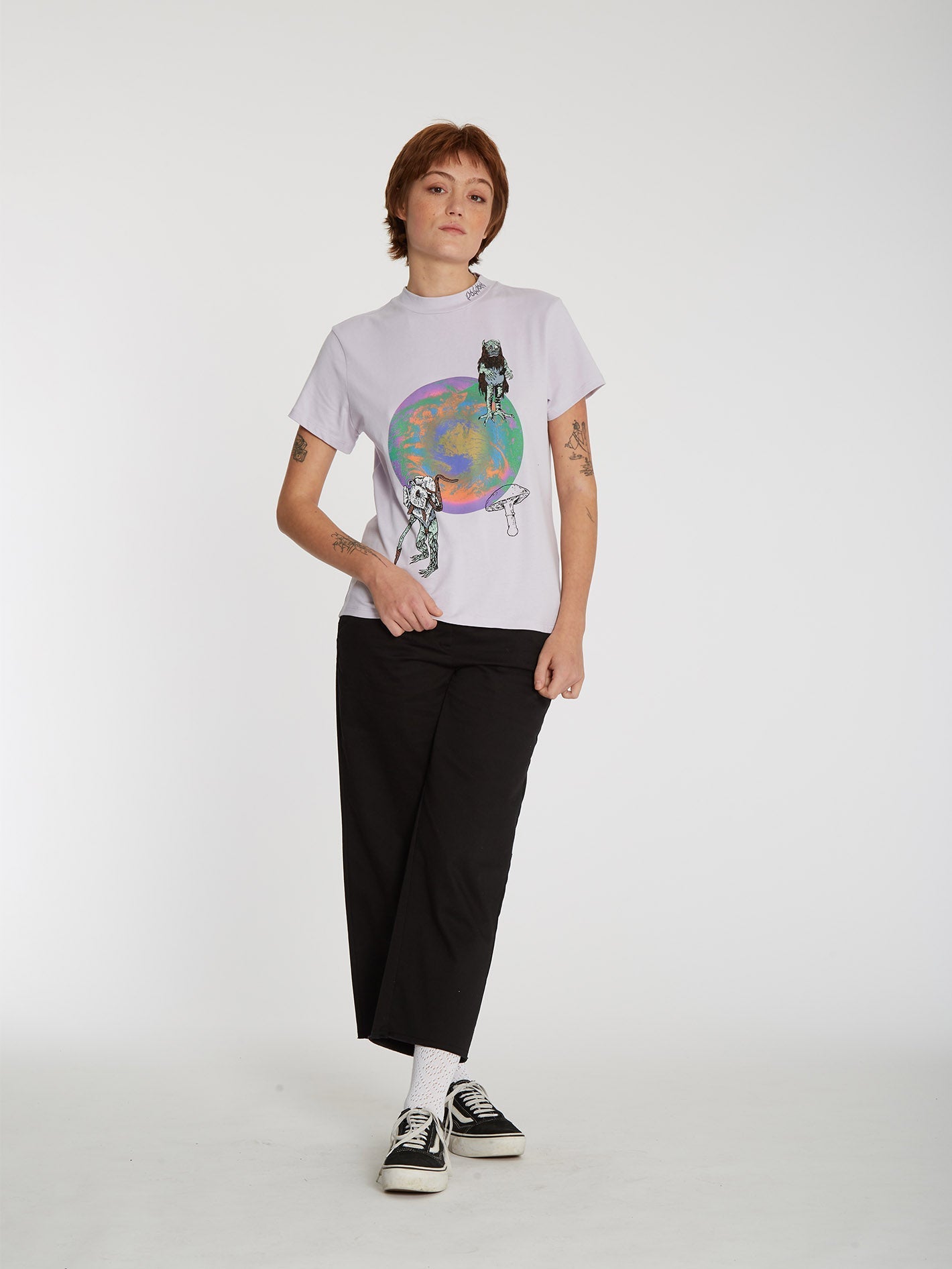 T-shirt Chrissie Abbott X French - LAVENDER