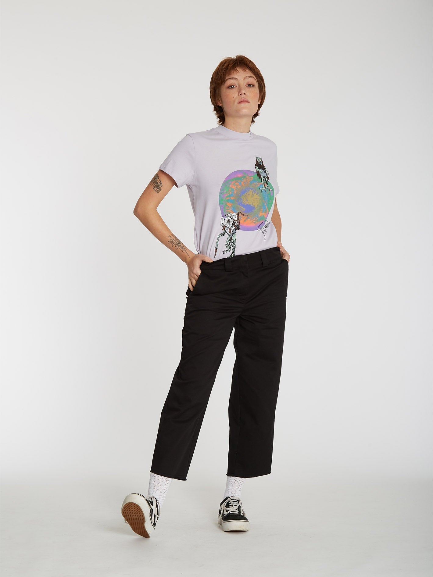 T-shirt Chrissie Abbott X French - LAVENDER