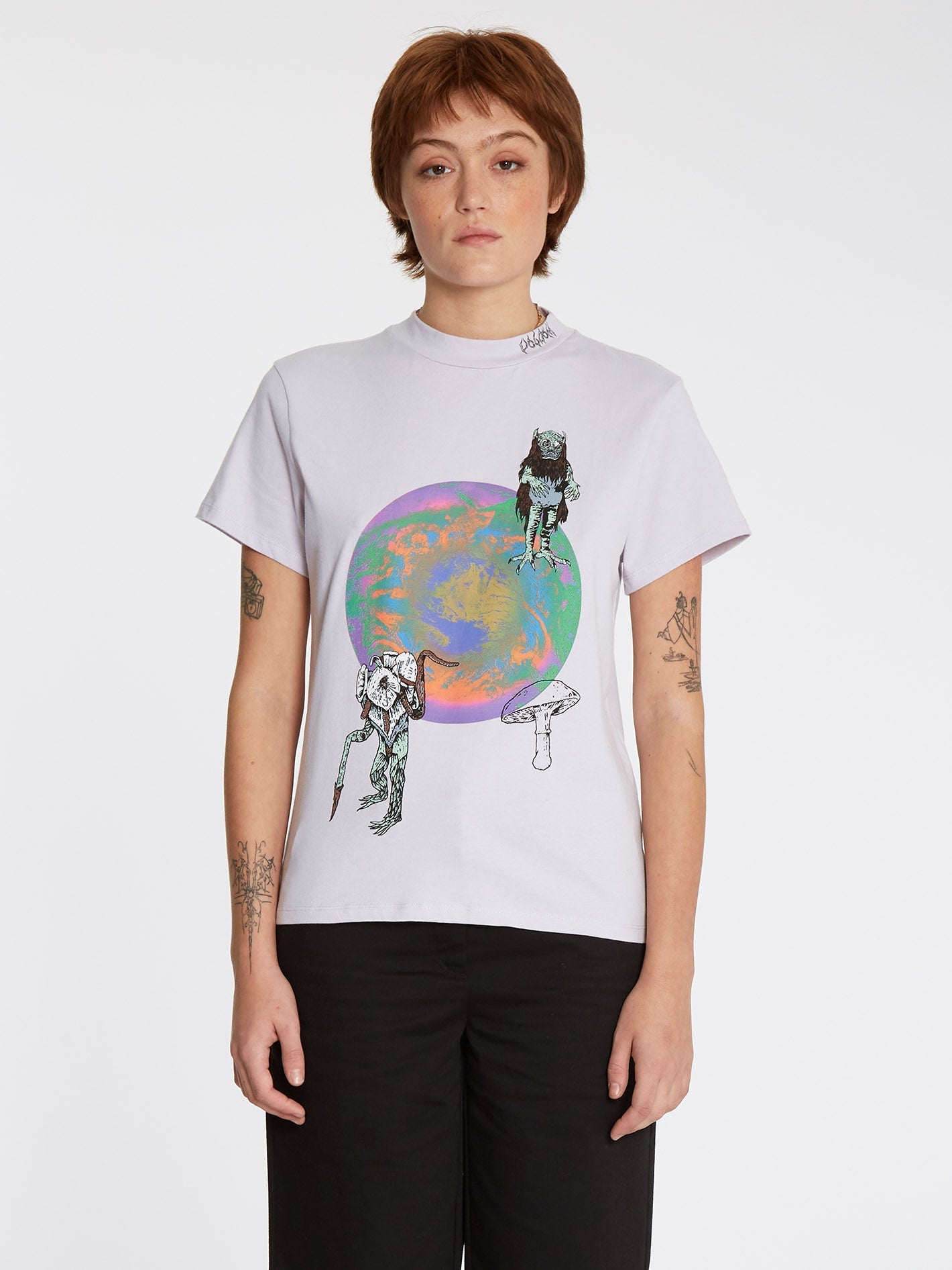 T-shirt Chrissie Abbott X French - LAVENDER