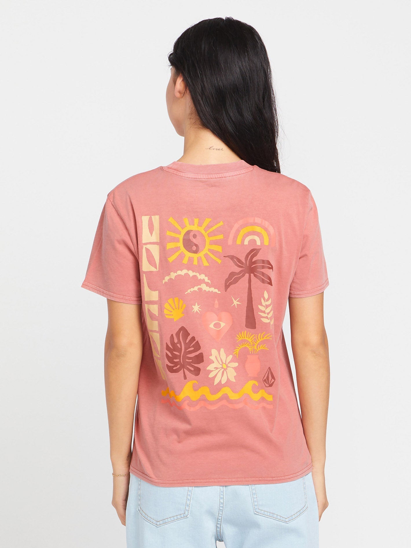 Lock It Up T-shirt - MAUVE PINK