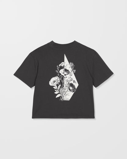 T-Shirt mit Taschenzifferblatt - Vintage Schwarz