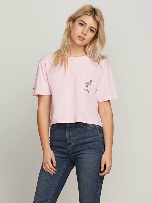 T-shirt Pocket Dial Tee - Faded Pink