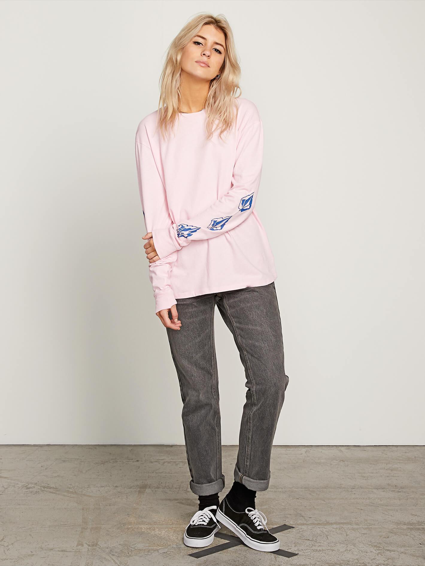 Arm me brat long sleeve t-shirt - Faded Pink
