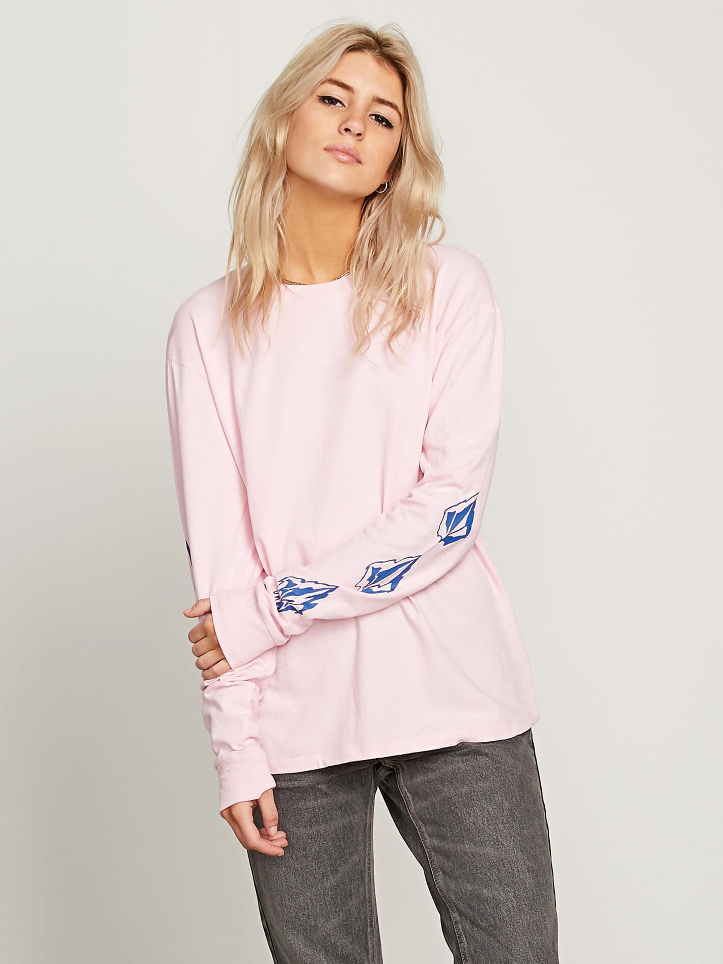 Arm me brat long sleeve t-shirt - Faded Pink