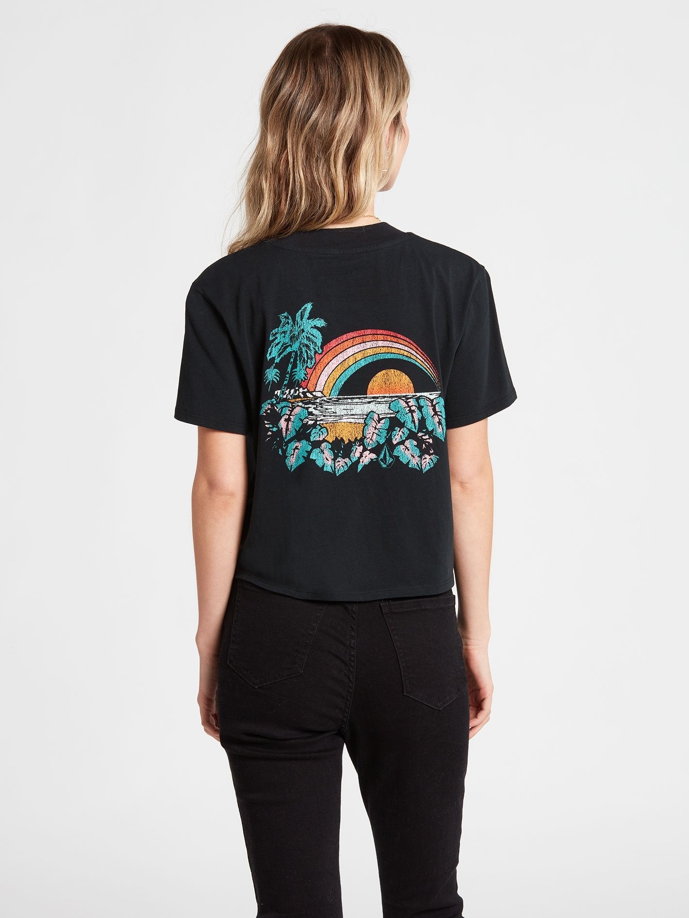 T-Shirt mit Taschenzifferblatt - SCHWARZ