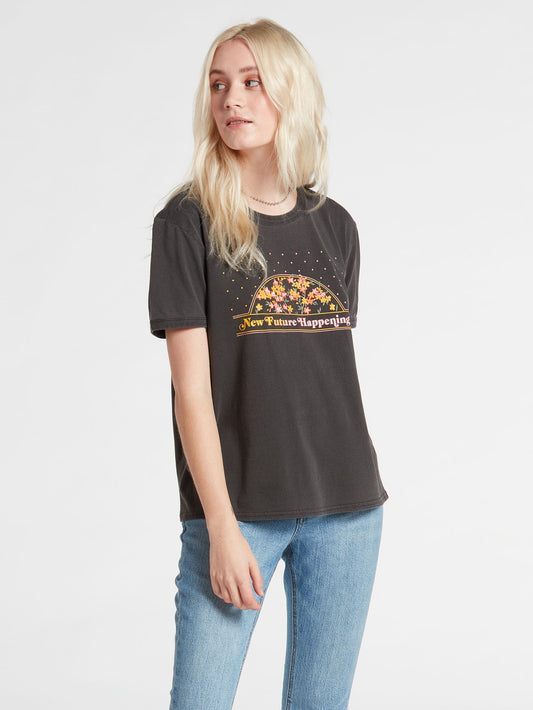 T-shirt Truly Ringer - BLACK