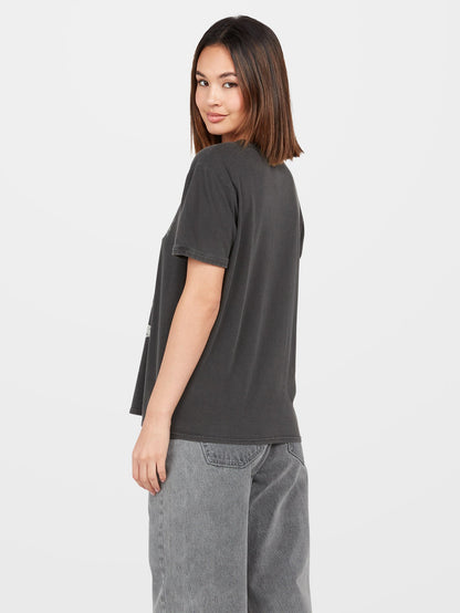 T-shirt Truly Ringer - BLACK