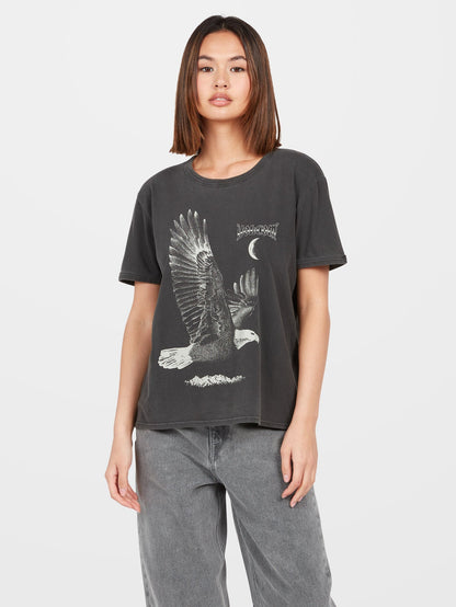 T-shirt Truly Ringer - BLACK