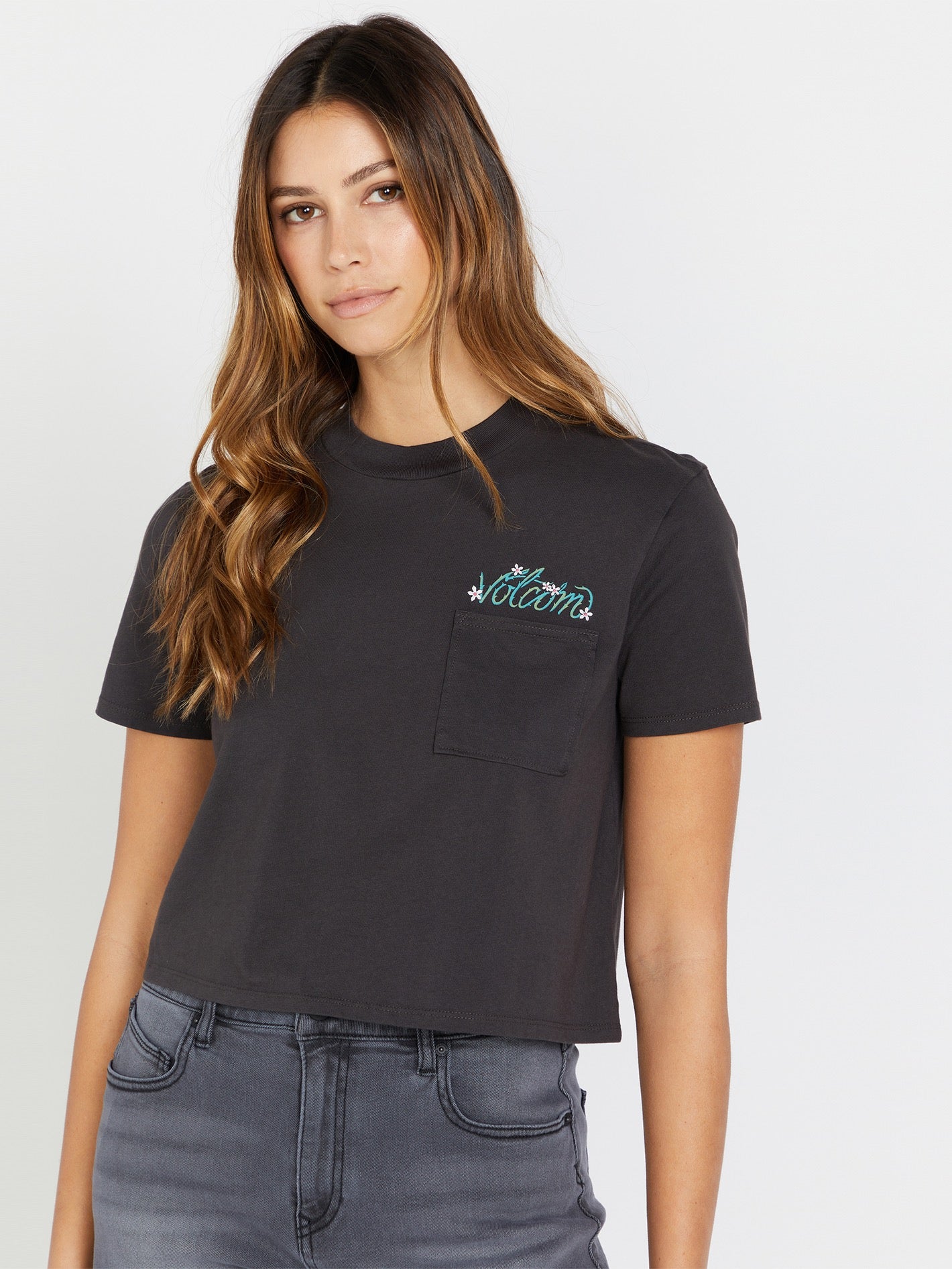 Pocket dial t-shirt - VINTAGE BLACK