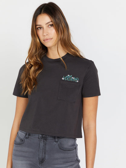 Pocket dial t-shirt - VINTAGE BLACK