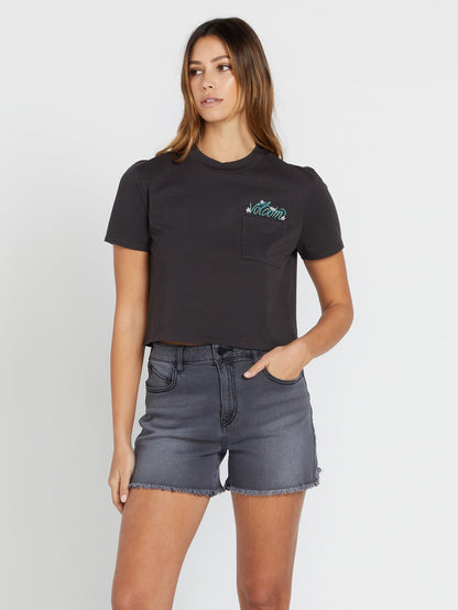Pocket dial t-shirt - VINTAGE BLACK