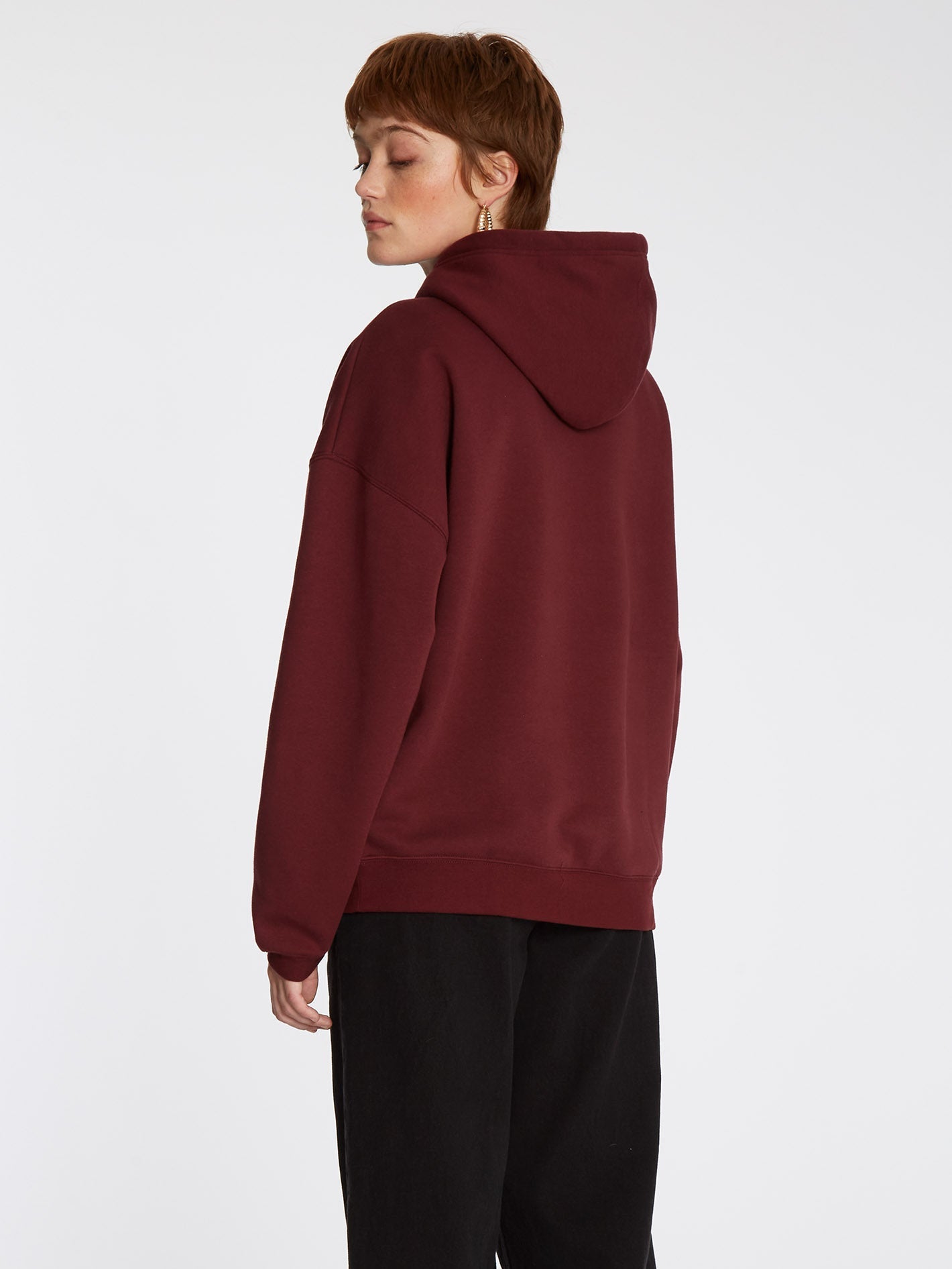 Stone Heart Ii Hoodie - BURGUNDY