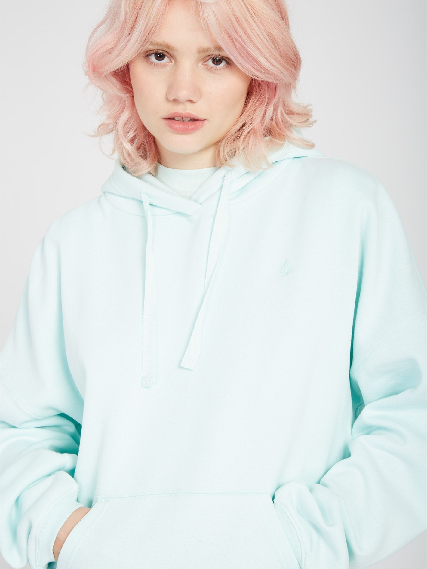Stone Heart Ii Hoodie - PALE AQUA