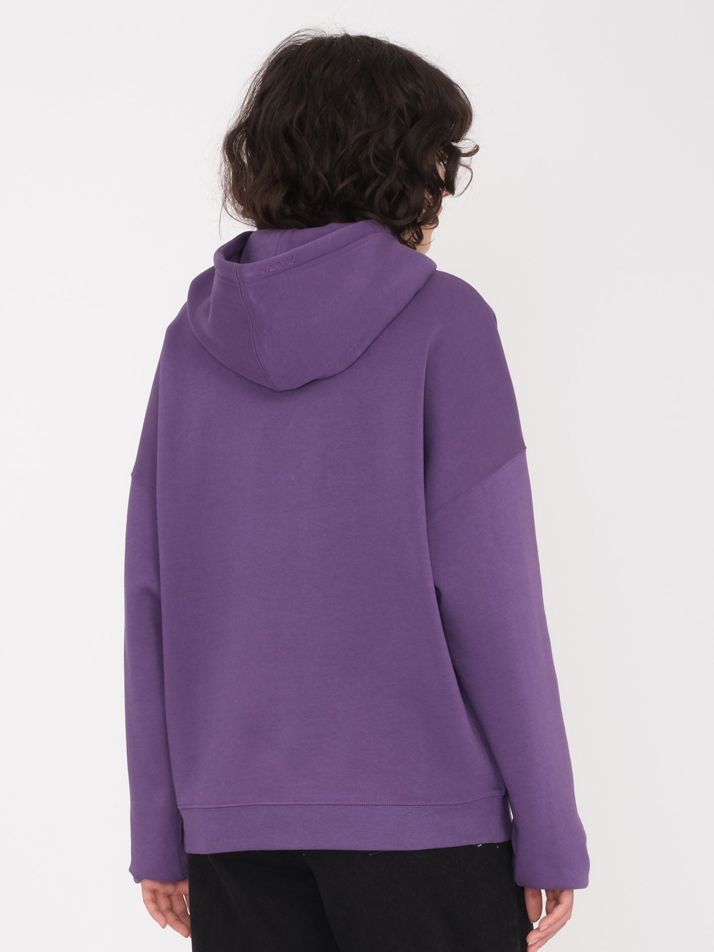 Stone Heart Up Hoodie - DUNKELLILA
