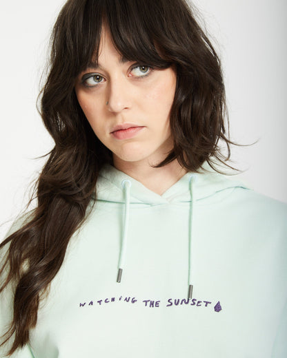 Flowish Hoodie - Wolkenblau