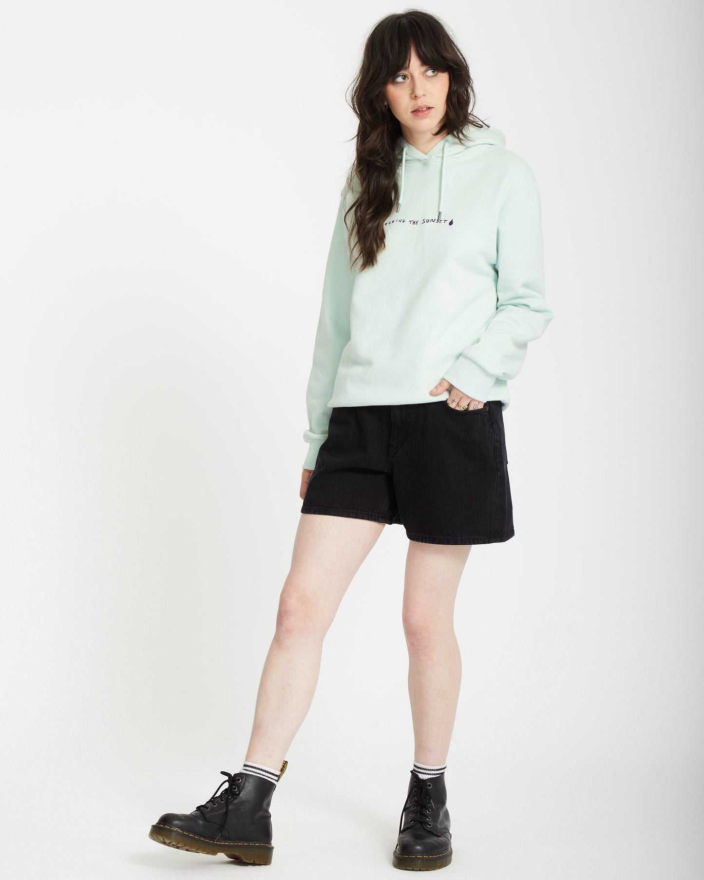 Flowish Hoodie - Wolkenblau