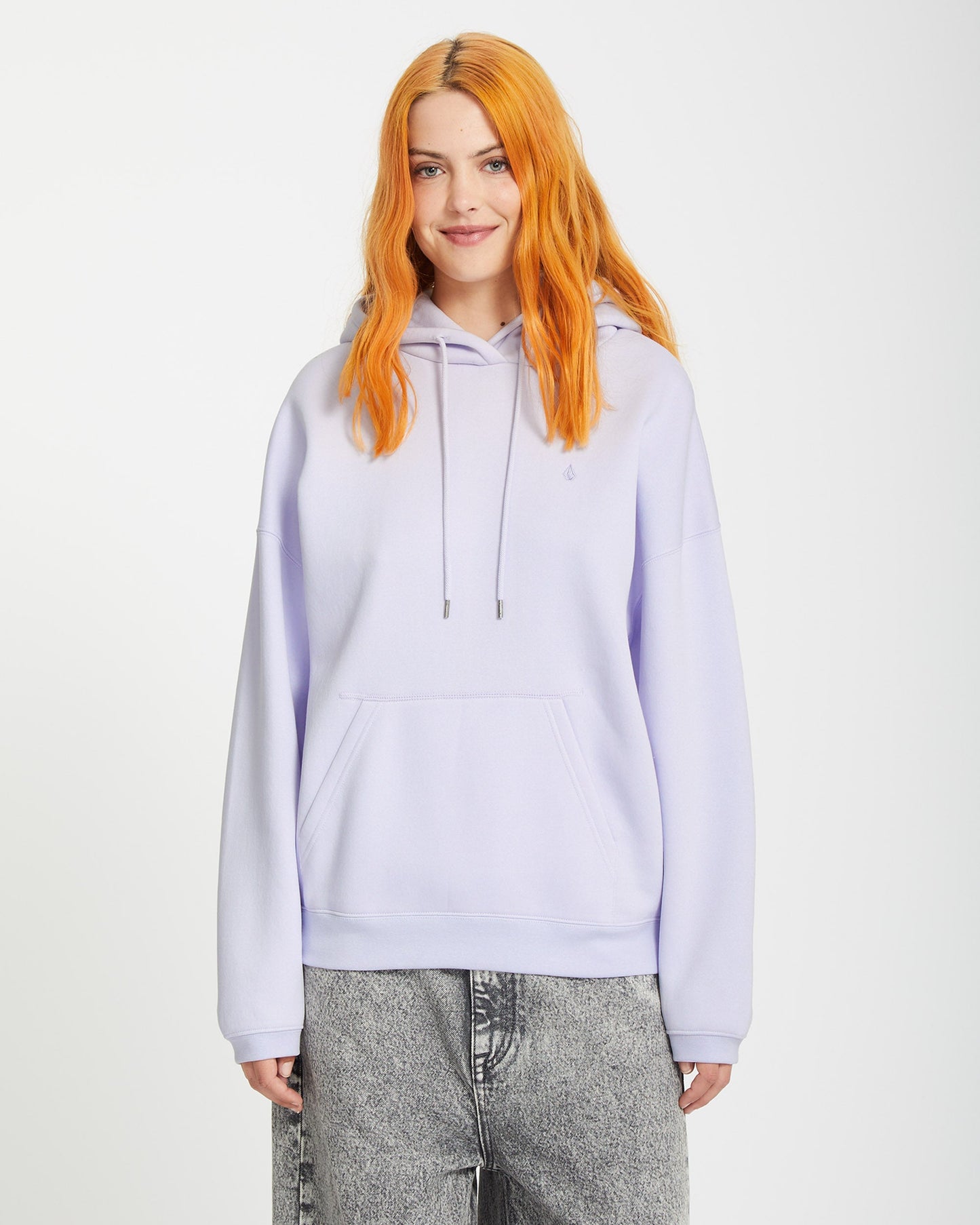 Stone Heart Up Hoodie - DUSTY LAVENDER