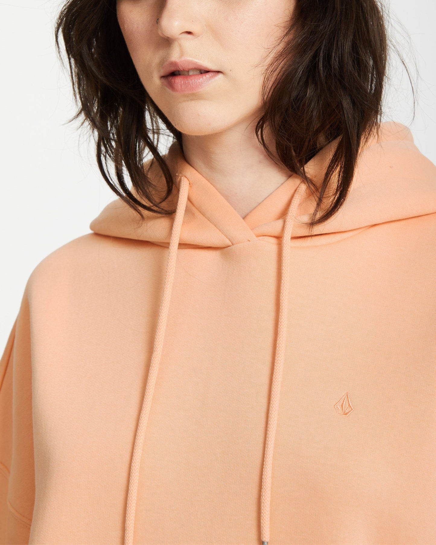 Stone Heart Up Hoodie - Heller Pfirsich