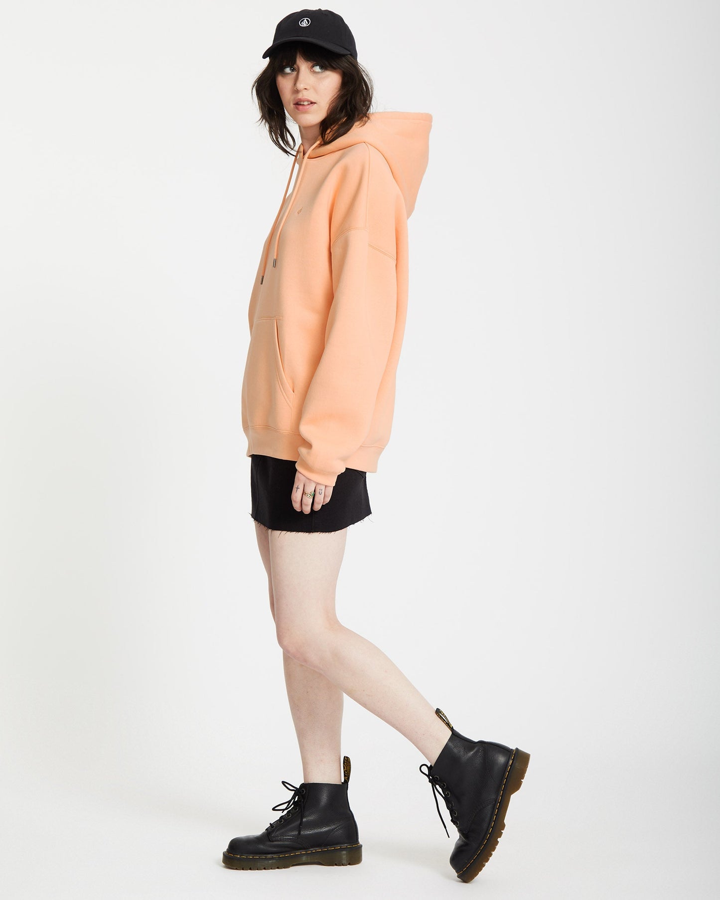 Stone Heart Up Hoodie - Heller Pfirsich